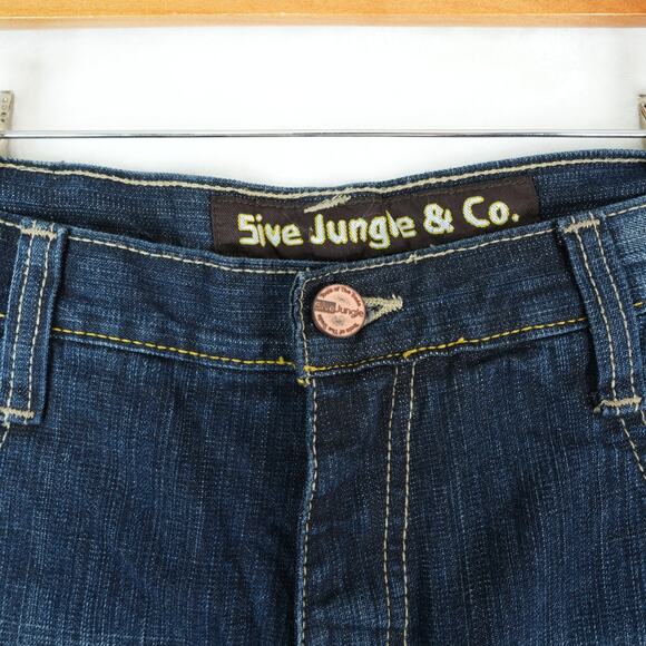 Vintage 5ive Jungle & Co Shorts Mens 36x14.5 Y2K Baggy Jorts Skater Grunge Rap - Picture 4 of 10